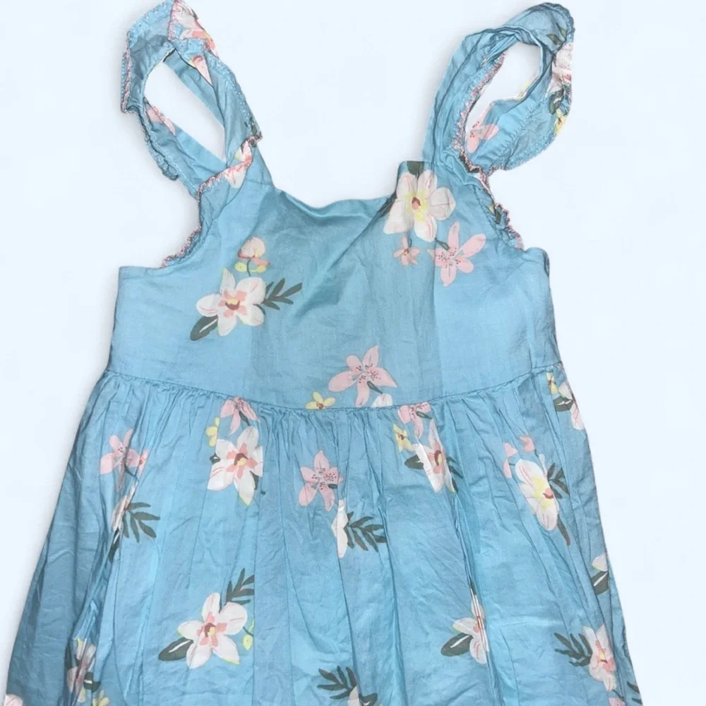 OshKosh B'gosh Blue Floral Kids Dress